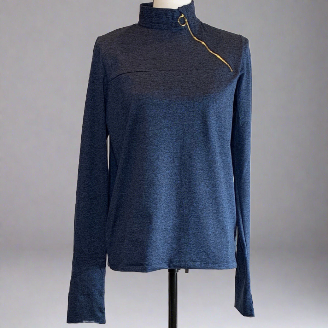 Asymmetric Zip UPF 50+ Long Sleeve Top