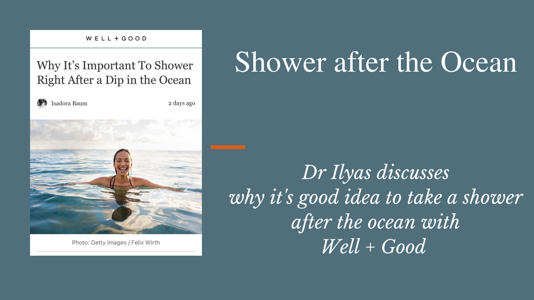Take a shower at least after a dip in the ocean...