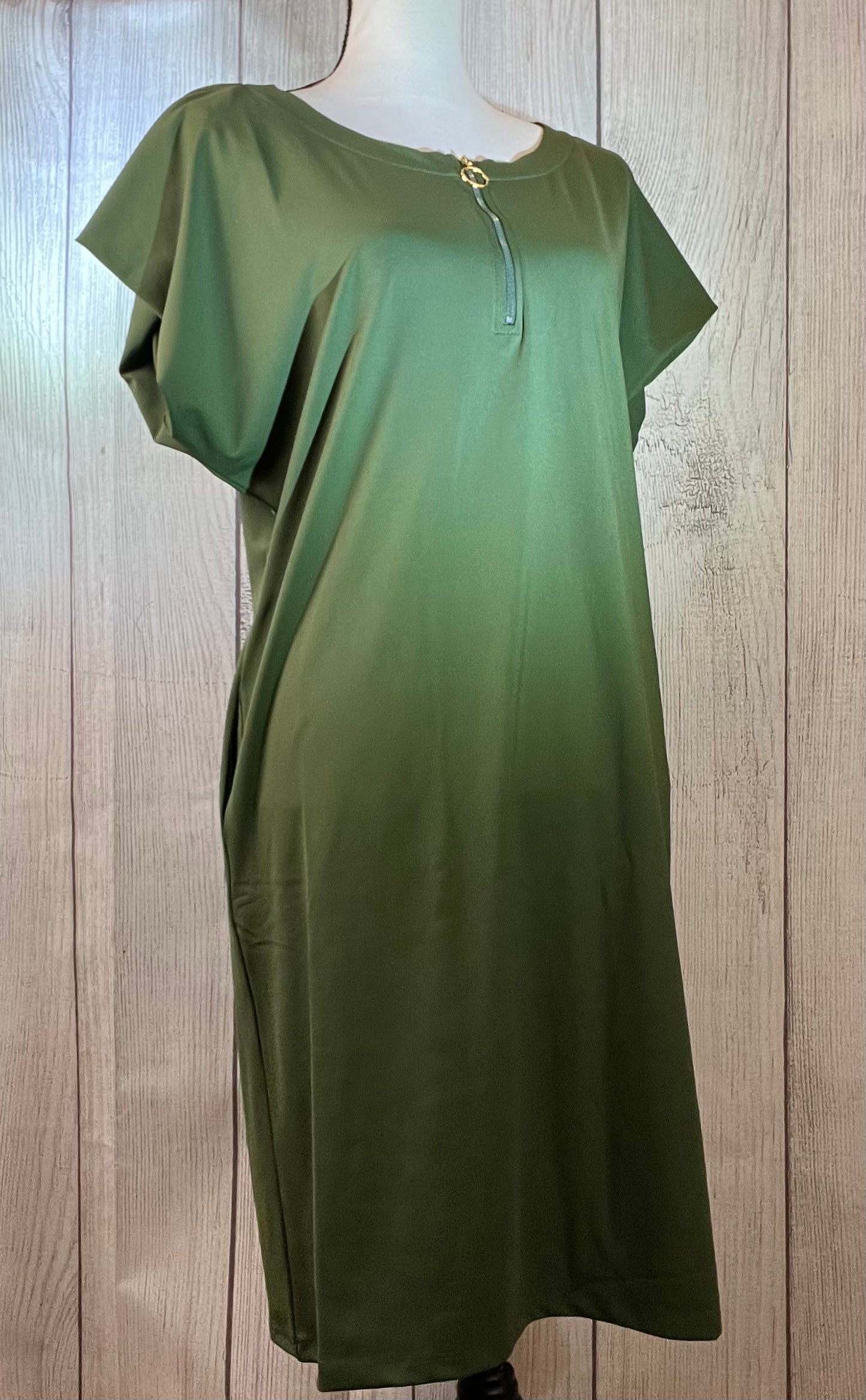 Womens Easy UPF 50 Sun Dress with Convertible Sleeves and Pockets