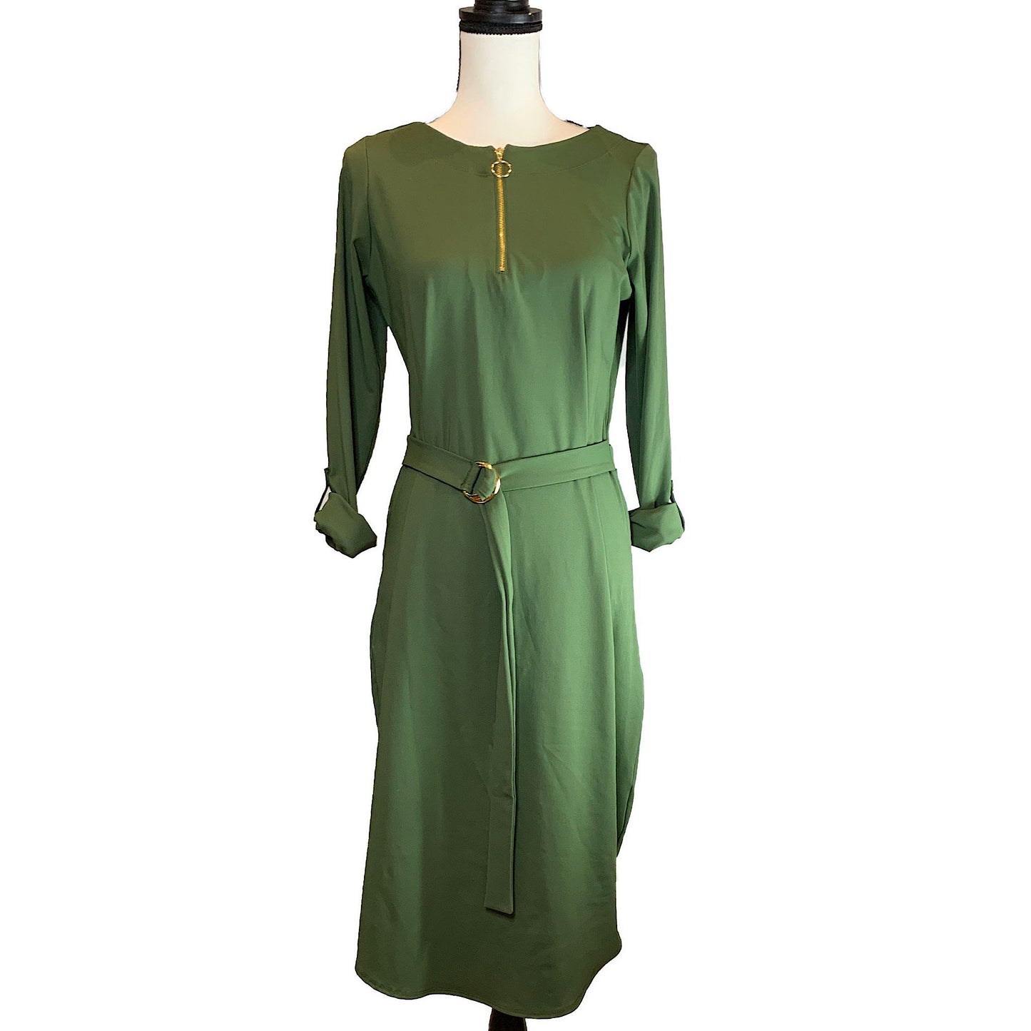 Belted Midi UPF Dress - AMBERNOON