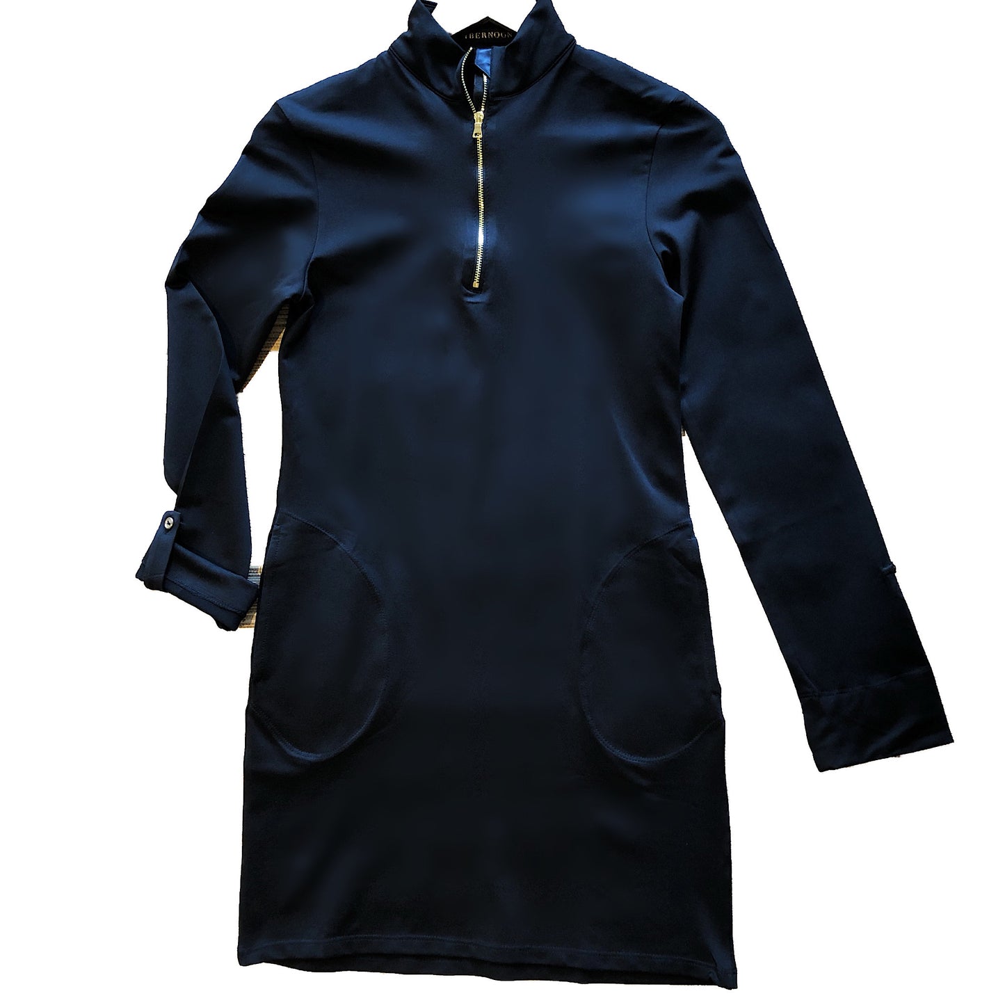 Side Pockets UPF 50+ Zip Mock Dress - UPF Sun-Protective Clothing | Ambernoon
