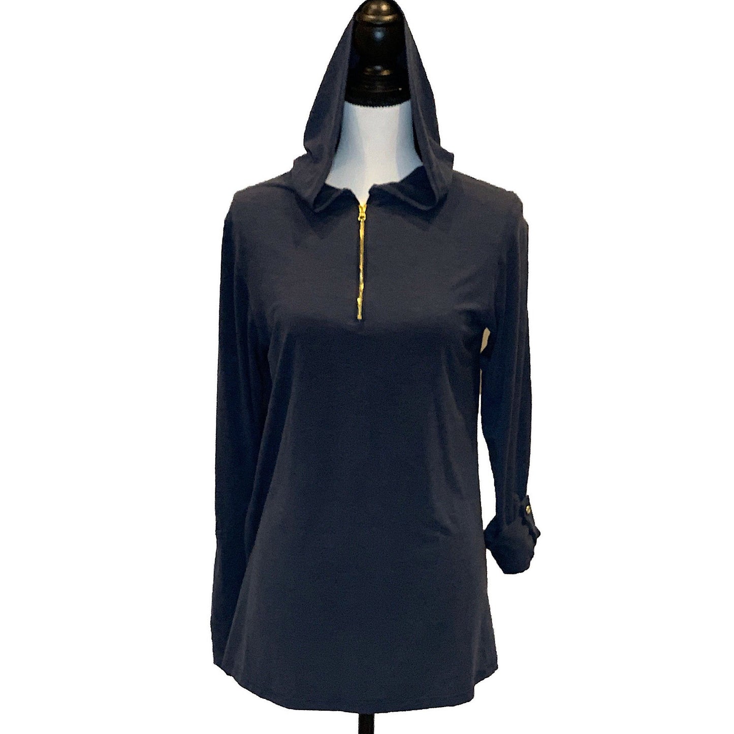 Roll Sleeve UPF Hooded Coverup - UPF Sun-Protective Clothing | Ambernoon